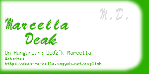 marcella deak business card